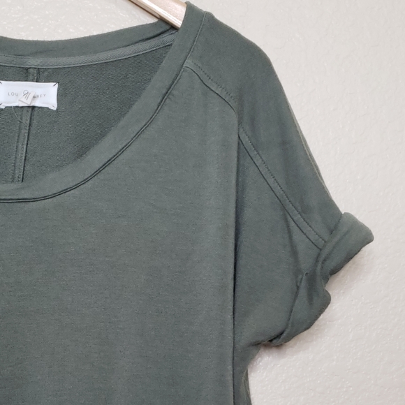 Lou & Grey Green Short Sleeve Dolman Tee - Picture 5 of 6